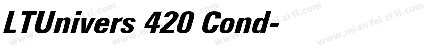 LTUnivers 420 Cond字体转换